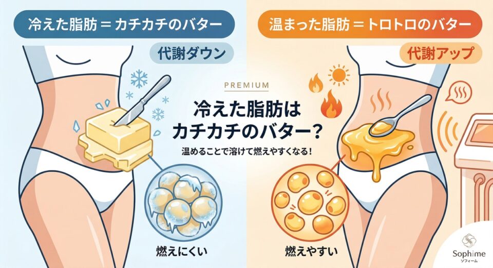 食事制限なしでサイズダウン?「脂肪を燃やす」のではなく「溶かす」発想とは